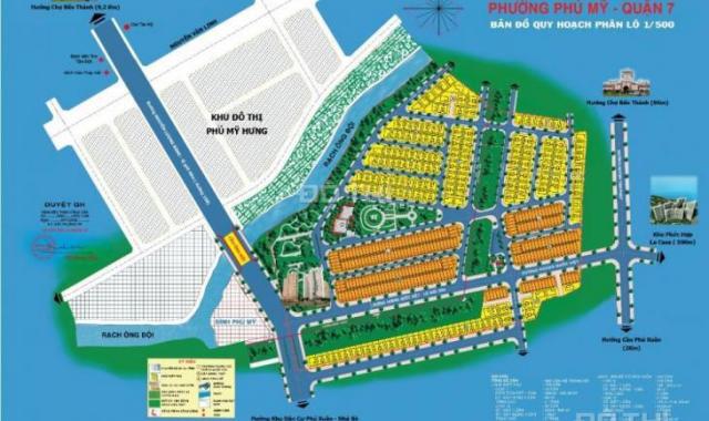 Bán đất mặt tiền Hoàng Quốc Việt, KDC Phú Mỹ, Q7, giá 142 triệu/m2