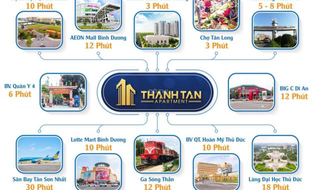 Bán căn hộ chung cư tại dự án căn hộ Thạnh Tân, Dĩ An, Bình Dương, DT 39m2, giá 800 tr nhận nhà