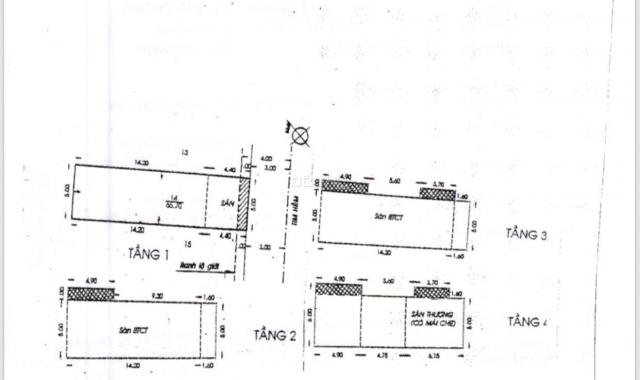 Nhà hẻm 7m 121/2 Hồng Hà, P2, Tân Bình. 5x20m, vuông 88m2, 4 lầu đẹp, 14,3 tỷ