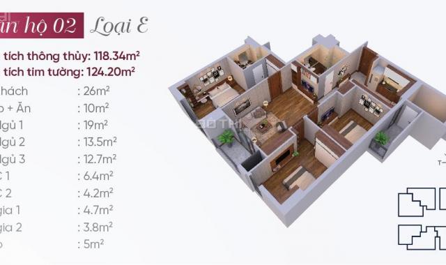 Bán căn 02, 03 tầng 9, 16 tòa N03T7 có nội thất 118.34m2 và 113,02m2 từ 29,5 tr/m2, LH 0983638558