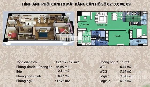 Cần bán cắt lỗ căn hộ 3 phòng ngủ tòa Diamond Flower, Lê Văn Lương, Hoàng Đạo Thúy