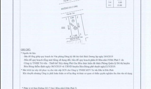 Đất nền sổ đỏ, thổ cư 100% ngay trung tâm Bàu Bàng, giá công nhân