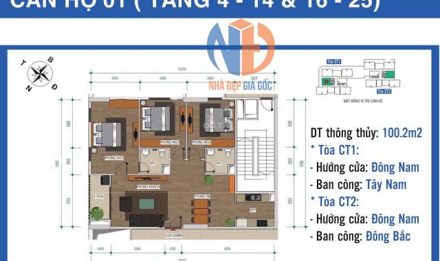 Chính chủ bán căn hộ chung cư Ban Cơ Yếu Chính Phủ, Thanh Xuân, Hà Nội, 100.81m2, giá 2.65 tỷ