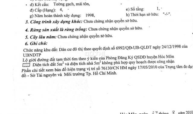 Nhà nát Trung Chánh 1, sổ riêng, đường 4m, 4m x 19m, 3.45 tỷ