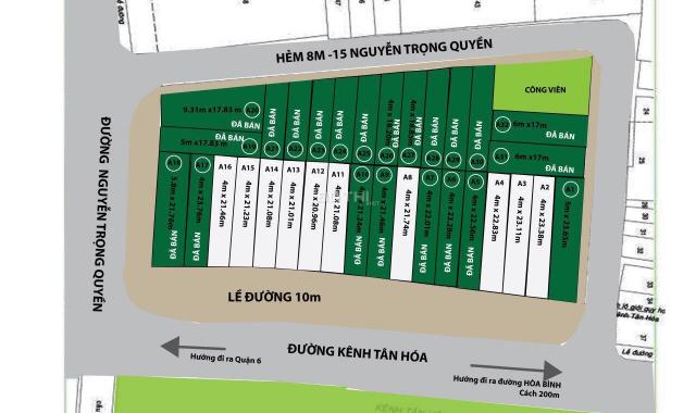 Bán đất thổ cư sổ hồng riêng MT Kênh Tân Hóa, phường Tân Thới Hòa, Tân Phú, DT 4x30m, giá 9.3 tỷ