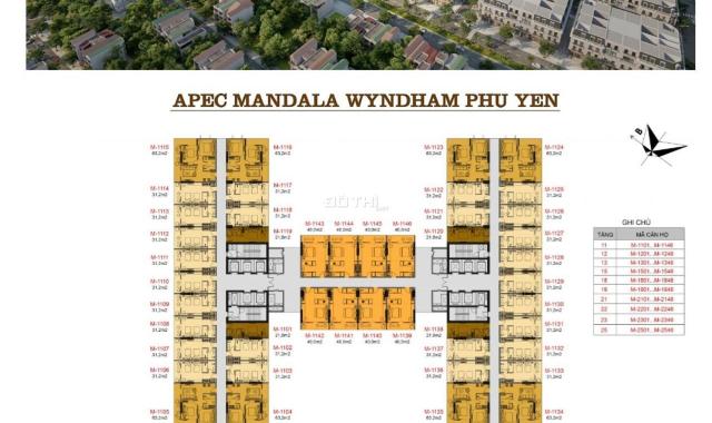 Chính chủ cần bán căn hộ khách sạn dự án Apec Mandala, tầng 15, căn 1522, dt 31.2m2