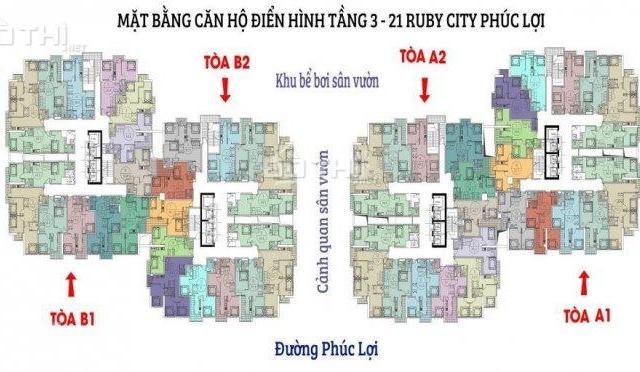 19tr/m2 ở ngay chung cư khu đô thị Sài Đồng - Diện tích (65 - 79 - 89 - 98) m2 nội thất liền tường