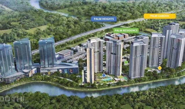 Palm Heights, 2 PN 2 WC, 77m2 nhà thô, view nội khu hồ bơi tháp T2 3,19 tỷ, 0906 313 806 zalo Thơ