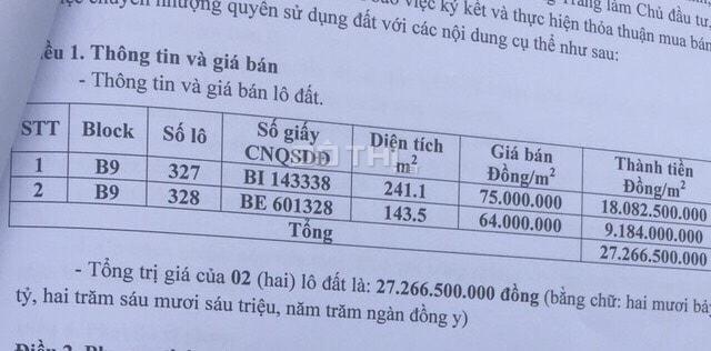 Bán 2 lô kẹp 3 mặt tiền Nguyễn Sinh Sắc khu thương mại sầm uất, giá bán gấp: 0913300367