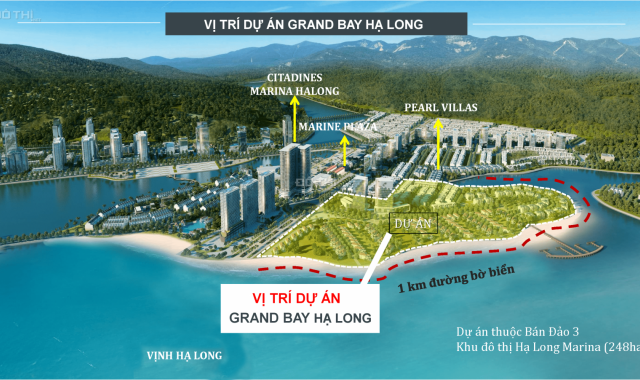 Grand Bay Hạ Long, biệt thự siêu sang view trọn vịnh, có bãi tắm và bến du thuyền riêng