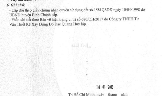 Chính chủ bán 2203.5 m2 đất mặt tiền Trần Văn Giàu, giá 53.166 tỷ SH riêng sang tên