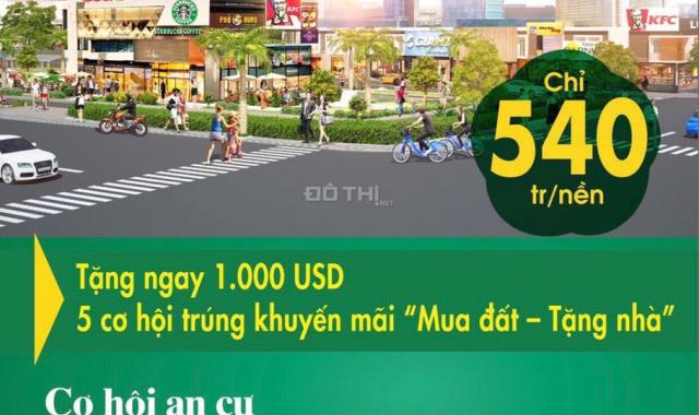 Hiện tượng dự án The Eden City, Bàu Bàng, Bình Dương diện tích 100m2, giá 540 triệu, LH: 0387556613