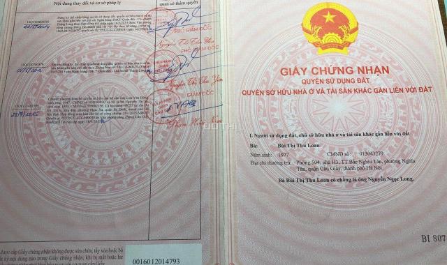 Bán căn hộ tập thể Bắc Nghĩa Tân, ngõ 120, Hoàng Quốc Việt, Cầu Giấy, Hà Nội