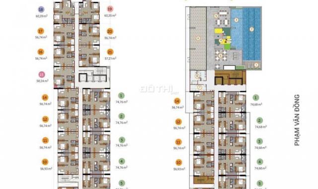 Chính chủ bán căn hộ 2PN, 56,7m2, dự án Flora Novia, Thủ Đức, giá tốt