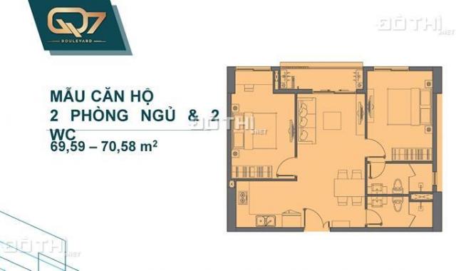 Bán căn hộ chung cư tại dự án Q7 Boulevard, Quận 7, Hồ Chí Minh diện tích 57m2 giá 2.3 tỷ