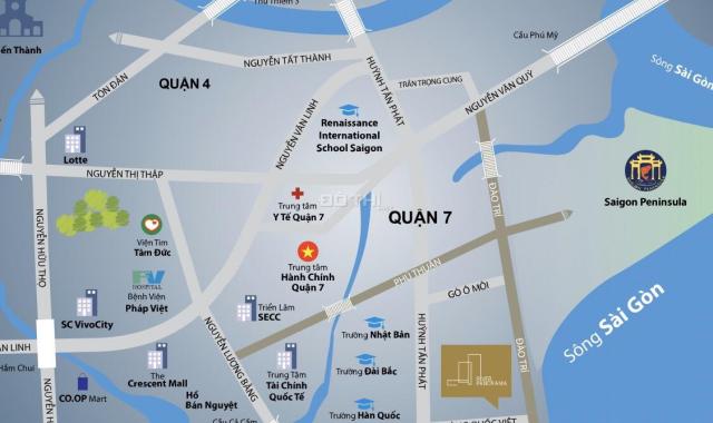 Bán căn hộ River Panorama Q7, DT 62m2, 2PN, view đẹp, nội thất 5 sao