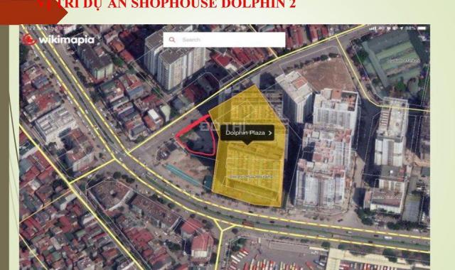 Duy nhất 9 lô shophouse Dolphin ngã 4 Trần Bình, Nguyễn Hoàng, 6 tầng + 1 hầm, từ 12 tỷ