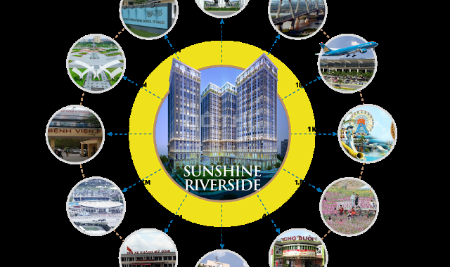 Sở hữu căn hộ 5* Sunshine Riverside view hồ Tây 2PN, full đồ, chỉ từ 2.4 tỷ. LH: 0967 856 693