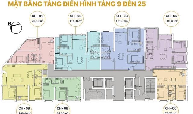 Chính chủ bán cắt lỗ căn góc 2PN, 70,5m2, dự án Luxury Park View