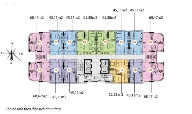 Căn hộ số 06 tòa CT1A, tầng thấp chung cư Nghĩa Đô