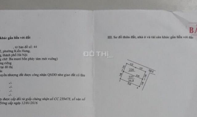 Bán nhà 35m2 * 4T, 4PN, 1.8 tỷ, tổ 12 Mậu Lương, trước nhà rộng 4m. 0982693883