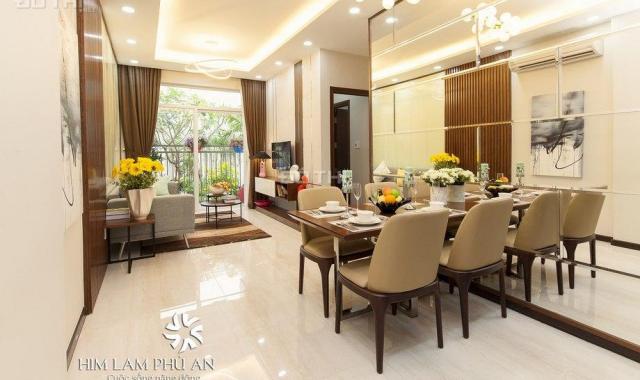 Cho thuê gấp căn hộ cao cấp Him Lam Phú An, Q9, 70m2, 2 PN, giá 9 tr/th, nhà mới 100%, view nội khu
