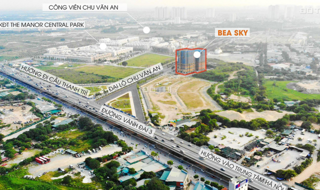 Đóng trước 670tr, nhận ngay căn hộ Bea Sky view The Manor Central Park, chiết khấu 120tr/căn