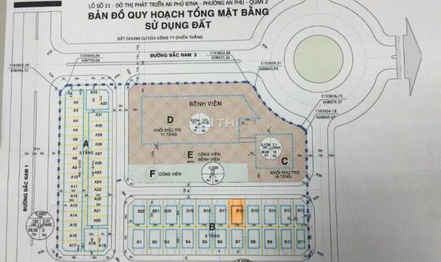 Bán đất An Phú, đường Nguyễn Hoàng, dự án Tiến Phước, nền B3 (240m2) 108 triệu/m2, ĐT 0918481296