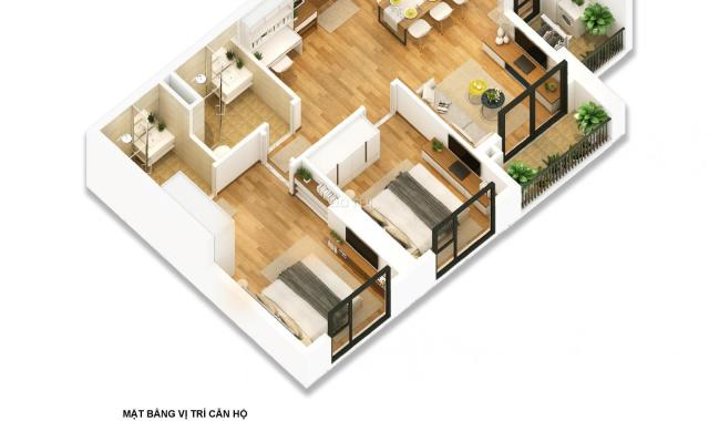 Bán gấp căn hộ chung cư Anland Premium, căn B12 diện tích 66,84m2, 2 PN, 2 wc, giá 1,86 tỷ