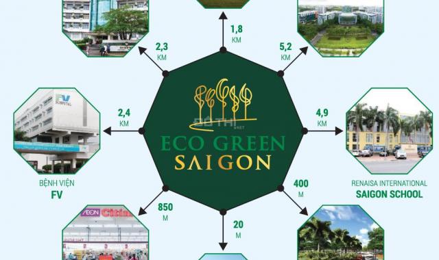 Tòa đẹp nhất dự án Eco Green Sài Gòn, ngay giao lộ Nguyễn Văn Linh - Huỳnh Tấn Phát