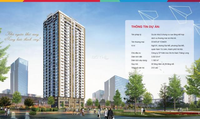 Cần bán gấp căn góc căn 11, 90.7m2 chung cư Start Up Tower, 3PN 2WC, ban công Đông Nam, Đông Bắc