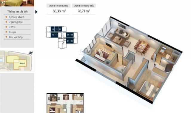 Diện tích 78m2 nội thất mới sang trọng đã có sổ vào ở được luôn tại Goldmark City, LH: 0986809852