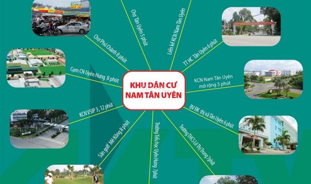 Đất nền KDC Nam Tân Uyên - giá tốt cho khách đầu tư 15tr/m2. LH 093807