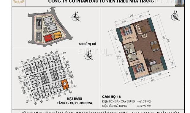 Cần tiền bán lỗ căn chung cư 1118 OC2A; 1126, 628, 1422 OC2B Viễn Triều Nha Trang, 0976435169