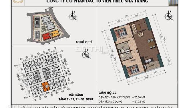 Cần tiền bán lỗ căn chung cư 1118 OC2A; 1126, 628, 1422 OC2B Viễn Triều Nha Trang, 0976435169