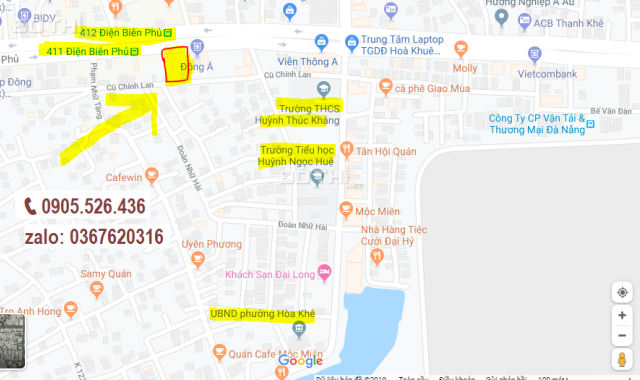 Bán nhà tại đường Cù Chính Lan, tiện kinh doanh, Thanh Khê, Đà Nẵng, DT 79m2, 7.5 tỷ