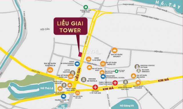 Bán gấp siêu rẻ căn ngoại giao view đẹp tầng trung Liễu Giai Tower, 26 Liễu Giai