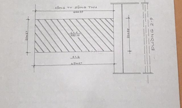 Bán đất MT đường 2/9, gần cầu Rồng, DT: 952m2, giá 180 tỷ