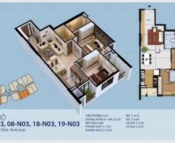Bán căn 18 tòa N03, giá 2 tỷ có nội thất chung cư New Horizon số 87 Lĩnh Nam, Hoàng Mai