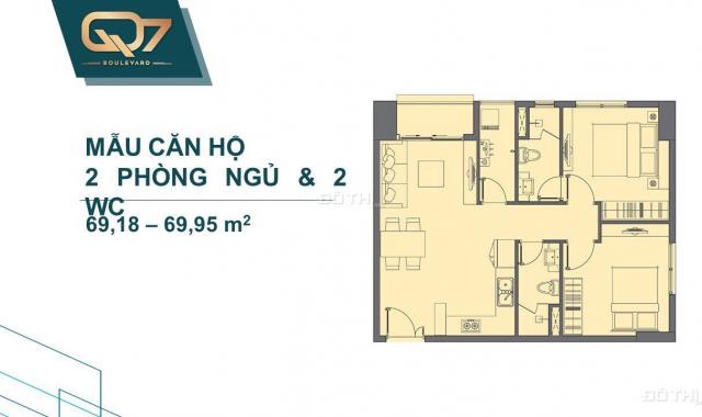 Bán căn hộ chung cư tại Q7 Boulevard, Quận 7, Hồ Chí Minh diện tích 70m2 giá 41 tr/m2