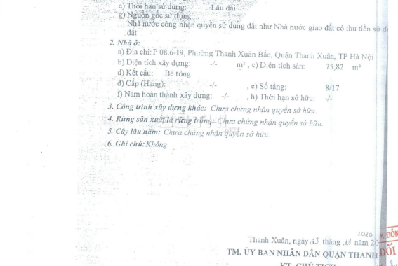 Bán đấu giá chung cư I9 Khuất Duy Tiến, ngõ 13 Khuất Duy Tiến, Thanh Xuân, Hà Nội