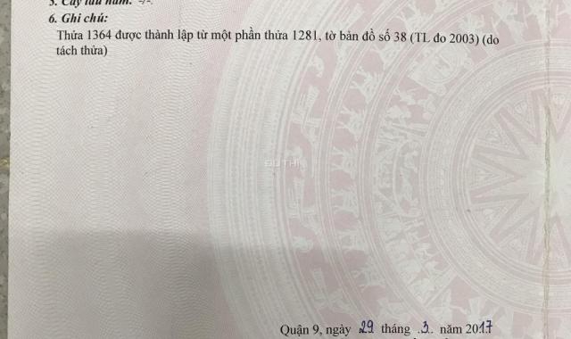 Chính chủ bán gấp lô đất hẻm 47, Trường Lưu, Quận 9 DT 78,6m2, ngay sau chợ Long Trường