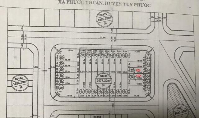 Bán đất đấu giá khu Đơ TKL3 thôn Quảng Vân, xã Phước Thuận, H. Tuy Phước. Giá chỉ từ 18.5 tr/m2