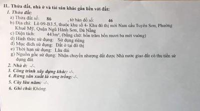 Đường 15m Bùi Tá Hán khu Nam Việt Á, Đà Nẵng, mặt tiền ngang 21m, rẻ hơn TT 20 triệu/m2