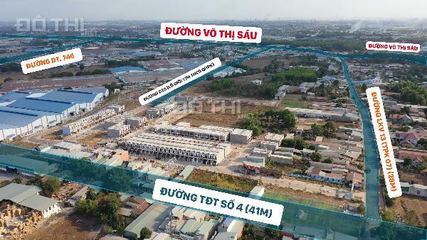 Đất nền gần chợ Tân Phước Khánh, đã có sổ hồng, chỉ cần 365 triệu nhận nền, NH bảo lãnh vay 70%