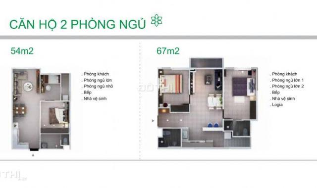 Bán căn hộ mặt tiền Đỗ Xuân Hợp, P. Phước Long B, Q9, 55m2 - 1 + 1PN giá 1,54 tỷ
