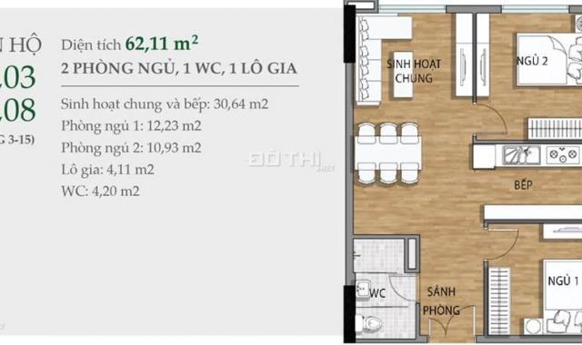 Chỉ 1,5 tỷ sở hữu ngay căn hộ 2PN tầng cao view trọn Vinhomes Riverside CK 5%, LH 0909860283