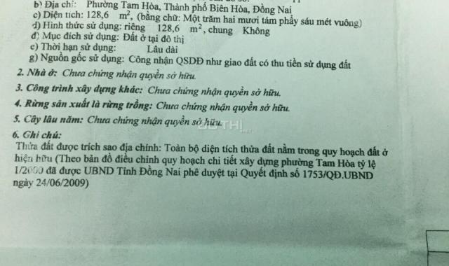 Chính chủ bán nhà đẹp phường Tam Hòa, TP. Biên Hòa, giá tốt