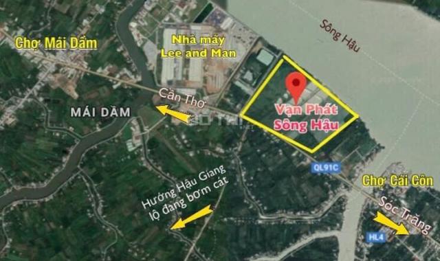 Nền gần cảng Cái Cui, Vạn Phát Sông Hậu, Mái Dầm, Nam Sông Hậu, Châu Thành