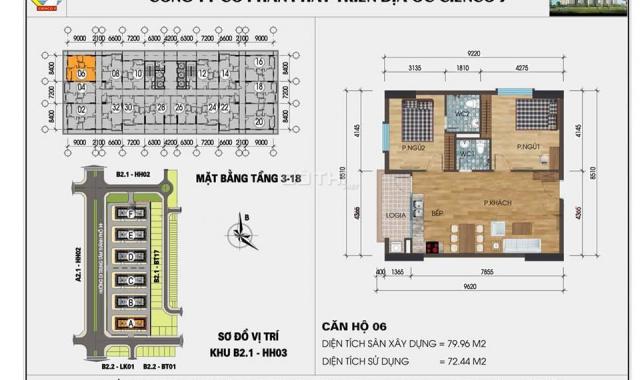Sàn BĐS Mường Thanh: Bán hơn 50 căn hộ chung cư Thanh Hà Mường Thanh diện tích 47 - 83m2